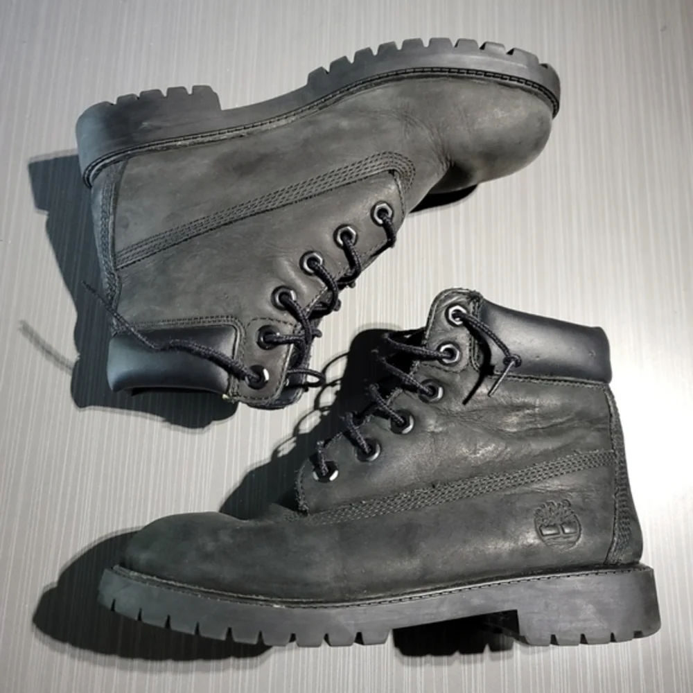 Timberland Waterproof Leather Black Boots Mens 5 Women 6.5‎ 12907 Primaloft 200.